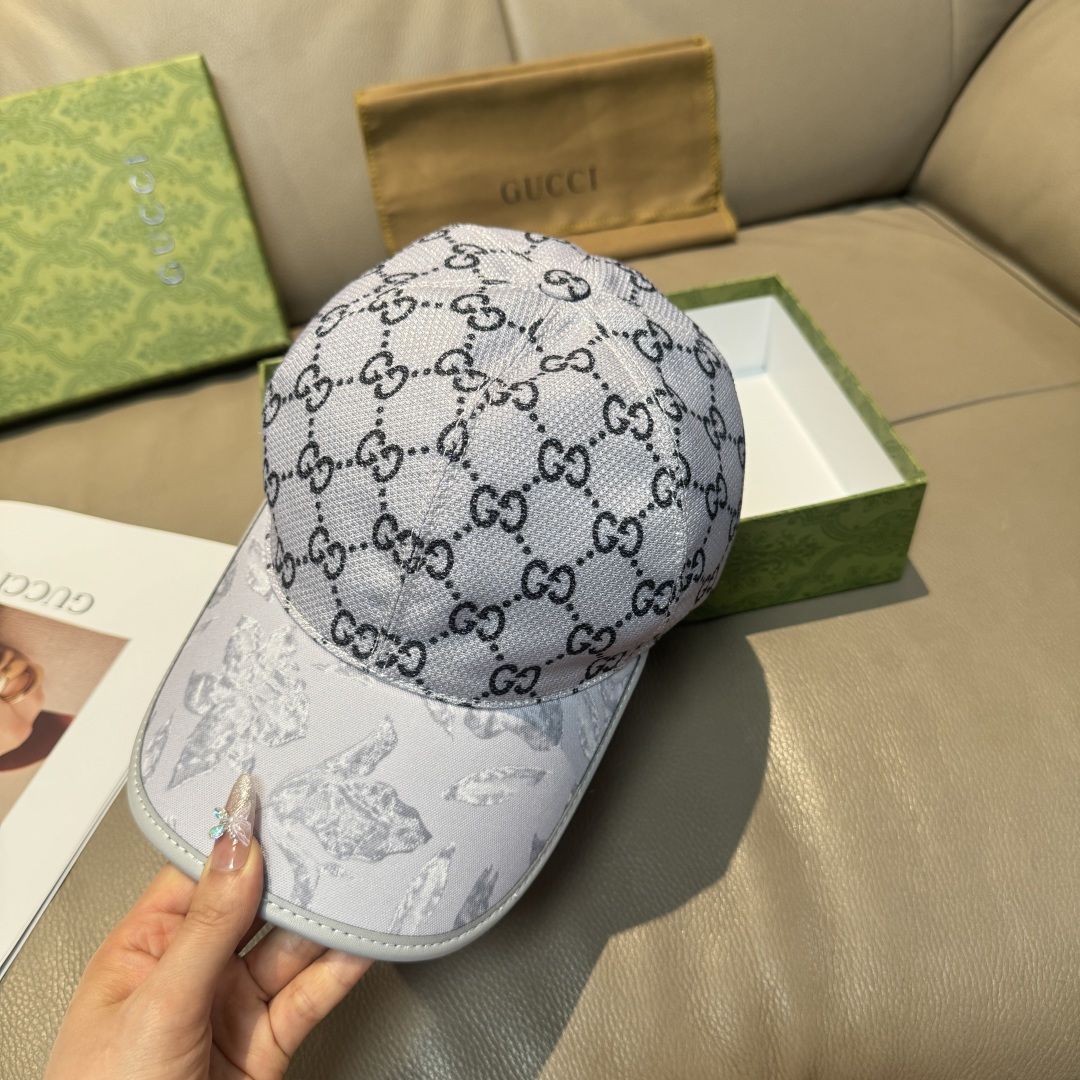 原单版本出货！配盒子布袋，Gucci(古奇)最新原单棒球帽，专柜1:1开模订制，最高版本，原版帆布料+头