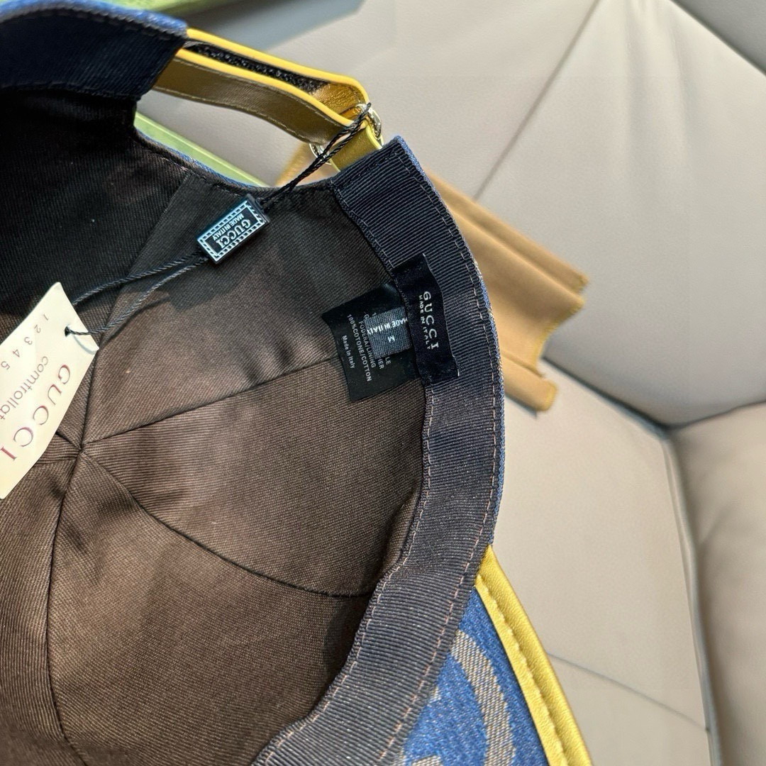 配包装布袋，Gucci古奇新款原单棒球帽， 大双G，专柜1:1开模订制，完美对花，原版帆布面料+头层牛皮