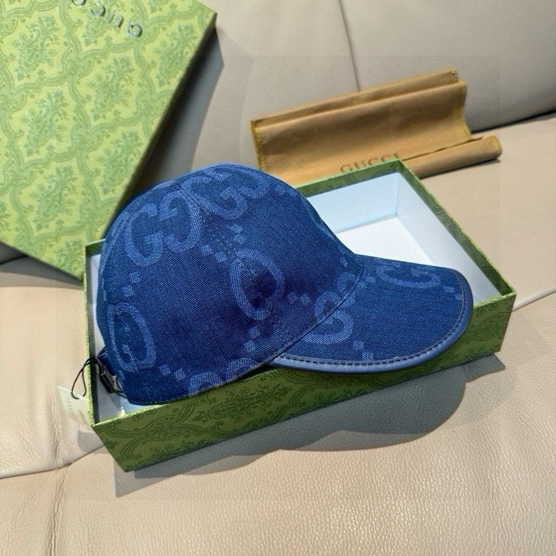 配包装布袋，Gucci古奇新款原单棒球帽， 大双G，专柜1:1开模订制，完美对花，原版帆布面料+头层牛皮