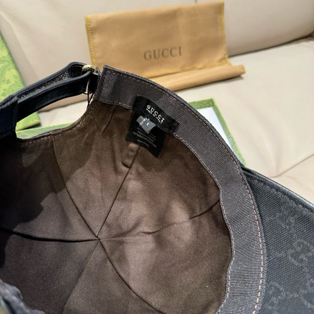 配盒子布袋，NY&Gucci(古奇)最新合作款，原单棒球帽，1:1开模订制，细节可媲美专柜，原版帆布料+