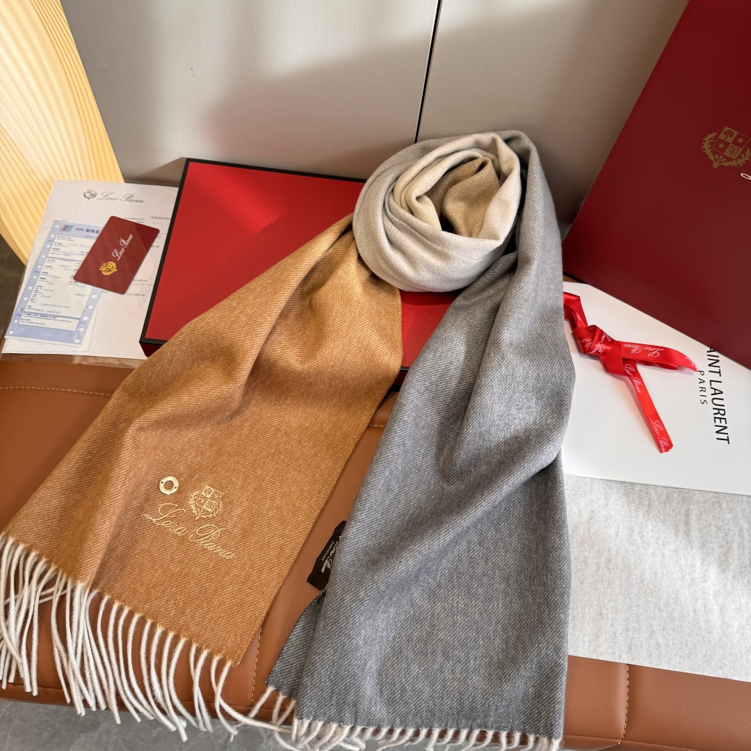 Loro Piana Piana · 诺悠翩雅 【贸易公司尾单 渐变色山羊绒围巾披肩】送人自留都太高大上了 重磅上新