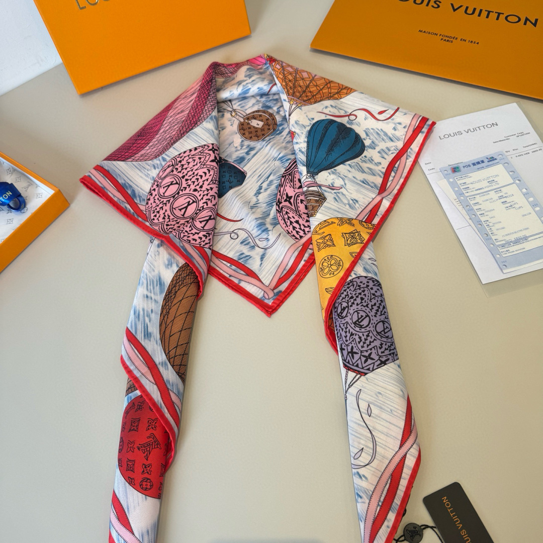 LV scarf LvNew silk square scarf — photo 5