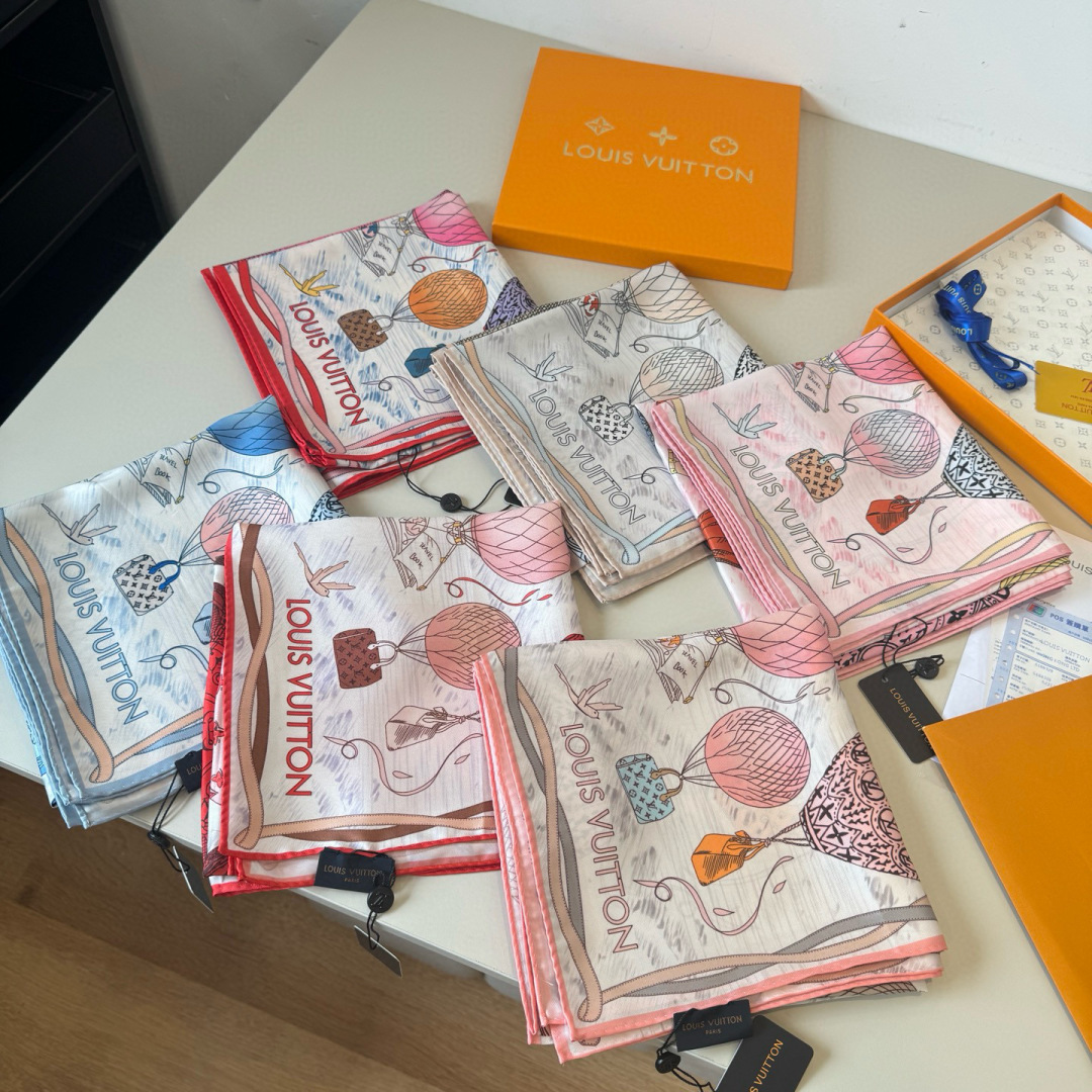 LV scarf LvNew silk square scarf — photo 9