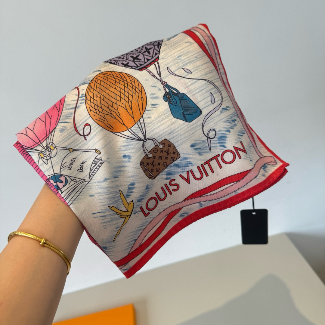 LV scarf LvNew silk square scarf — photo 8