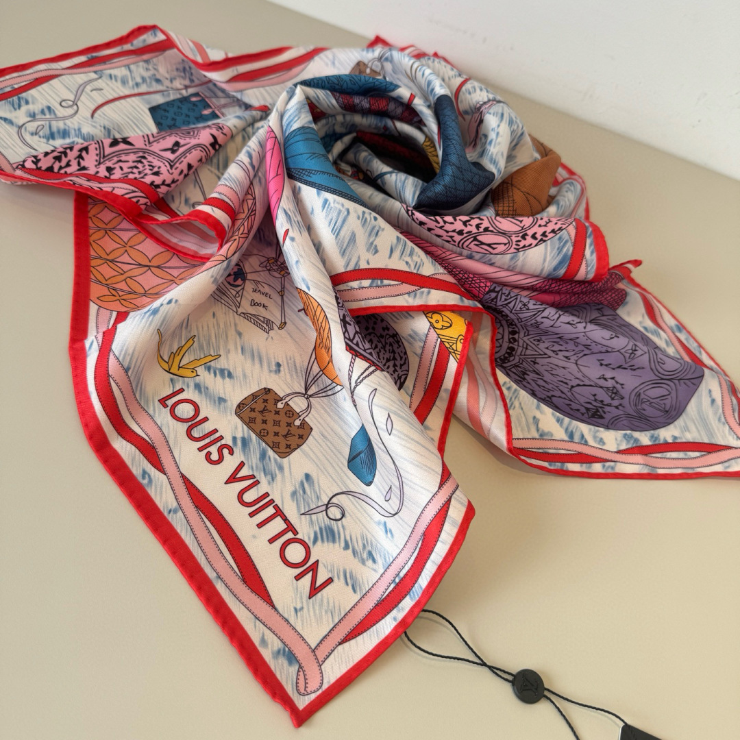 LV scarf LvNew silk square scarf — photo 7