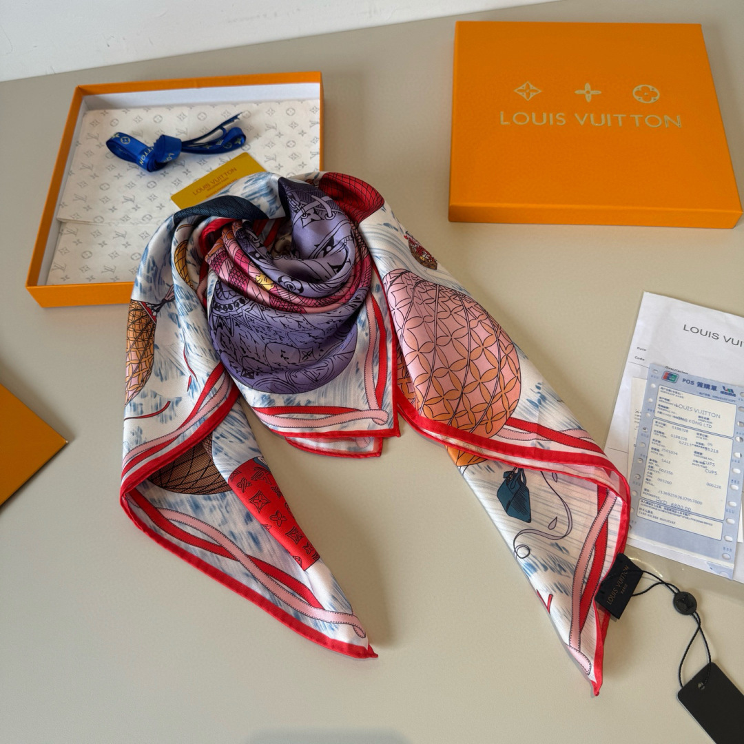 LV scarf LvNew silk square scarf — photo 6