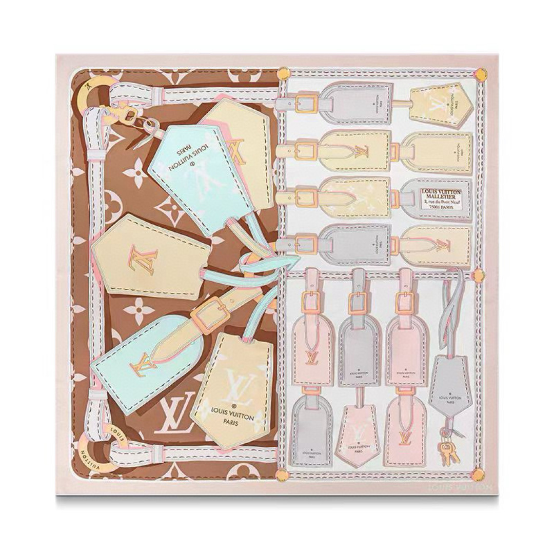 NO:581280,LV original single silk square scarf [luggage tag printed square scarf] twill silk material with hand-rolled edges, full of light luxury and exquisite belts combined into a classic pattern that matches skin color and is versatile. High-end heavy twill silk [composition size 90X90cm twill silk] high version scarf, high version scarf, louis vuitton, real silk19860909Lv原单真丝方巾【行李牌印花方巾】斜纹真丝材质手工卷边,轻奢感十足精美皮带组合成经典图案 既衬肤色又百搭 高端重磅斜纹真丝【成分尺寸90X90cm 斜纹真丝】高版本围巾,高版本围巾,louis vuitton,real silk,scarf