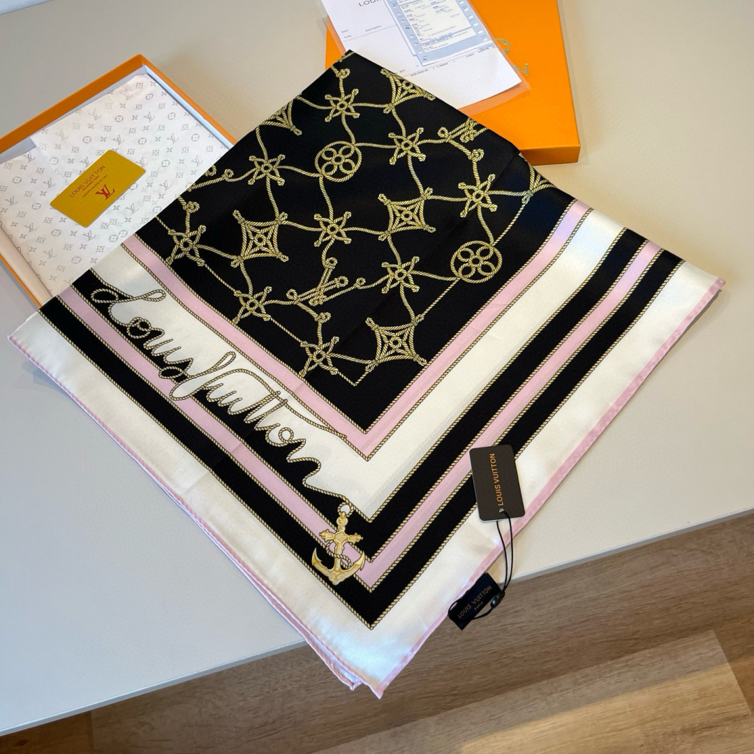 LV scarf LV Cordage Monogram 、 ， ， 。 — photo 4