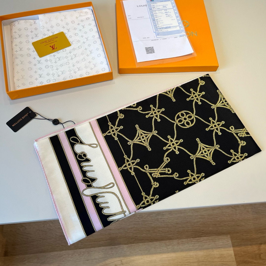 LV scarf LV Cordage Monogram 、 ， ， 。 — photo 5