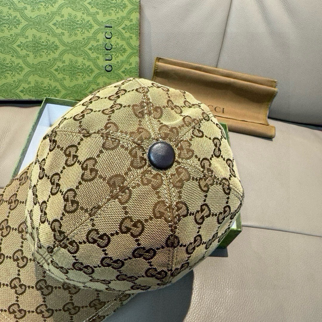 万年经典款出货！配盒子布袋，Gucci(古奇)经典原单棒球帽😍😍专柜1:1开模订制，最高版本，原版帆布料