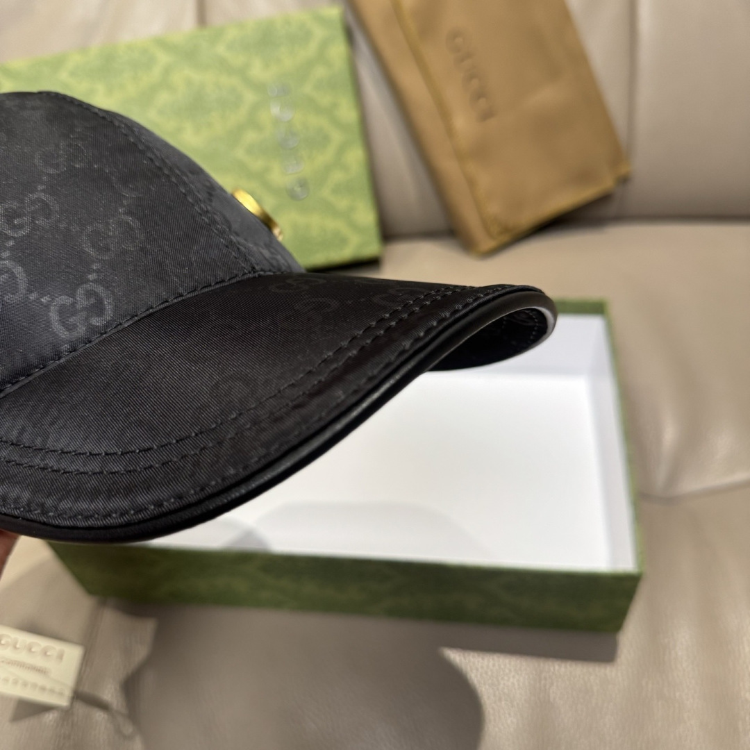配包装布袋，Gucci(古奇)新款原单棒球帽， 金属双G，专柜最新款，1:1开模订制，正版开模五金，原版