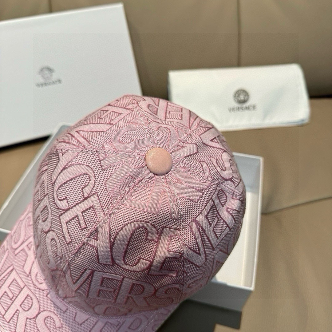 爆款出货！配包装布袋，VERSACE(范思哲)新款原单棒球帽，1:1开模订制，原版专柜布料+头层牛皮，贴