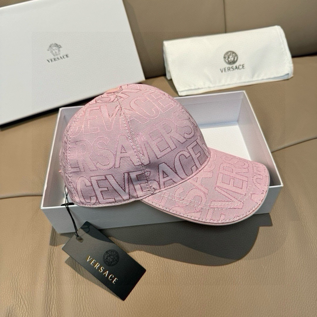 爆款出货！配包装布袋，VERSACE(范思哲)新款原单棒球帽，1:1开模订制，原版专柜布料+头层牛皮，贴
