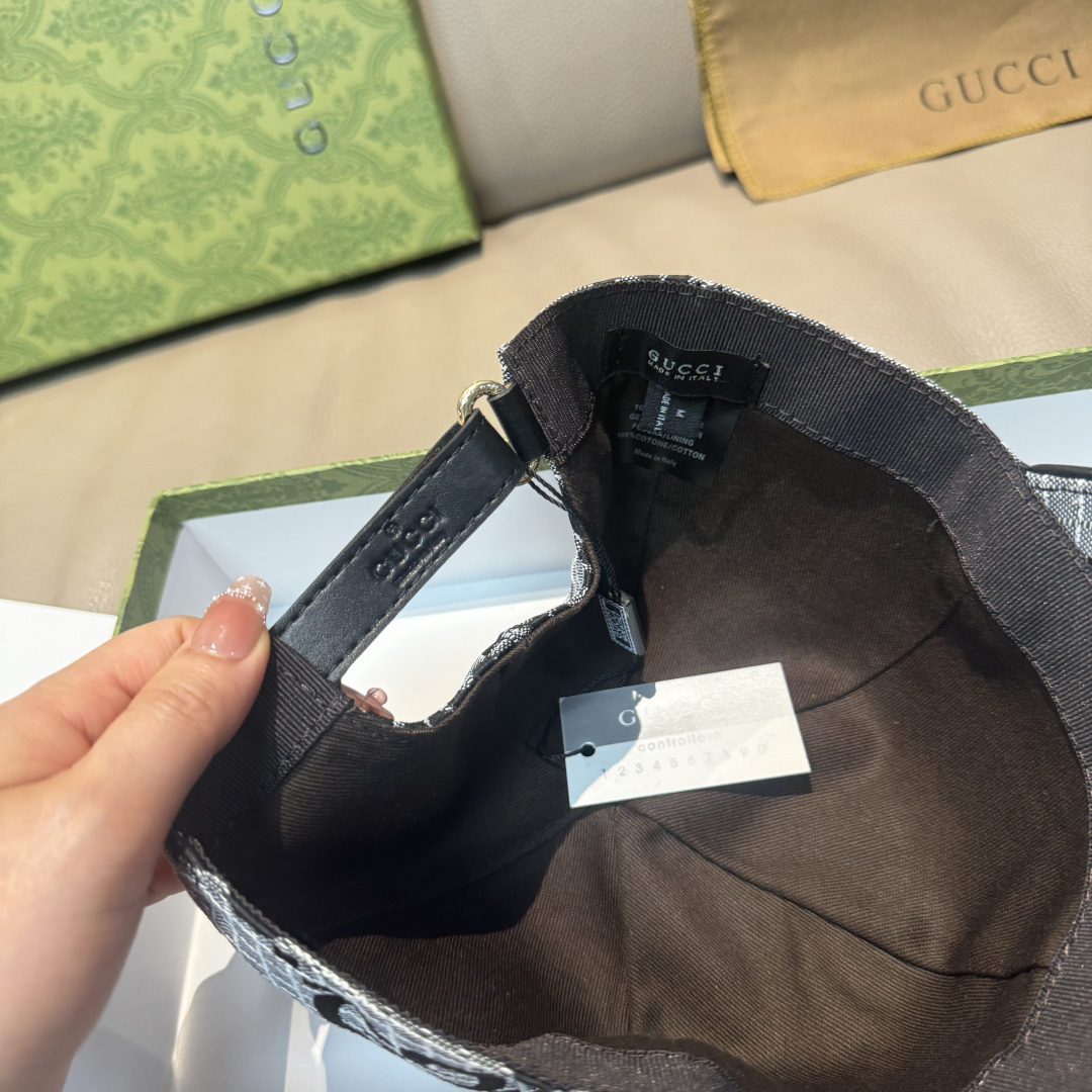 官网新款出货配包装布袋，Gucci古奇最新款原单棒球帽， 大双G，专柜1:1开模订制，完美对花，原版帆布