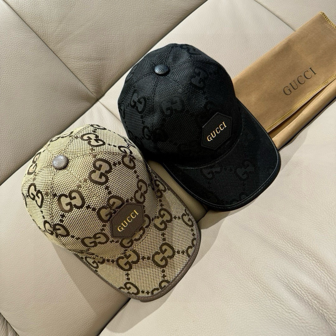 配包装布袋，Gucci(古奇)新款原单棒球帽，Gucci烫金，专柜最新款，1:1开模订制，正版开模，原版