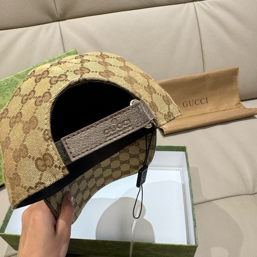 配包装布袋，Gucci(古奇)新款原单棒球帽，Gucci烫金，专柜最新款，1:1开模订制，正版开模，原版