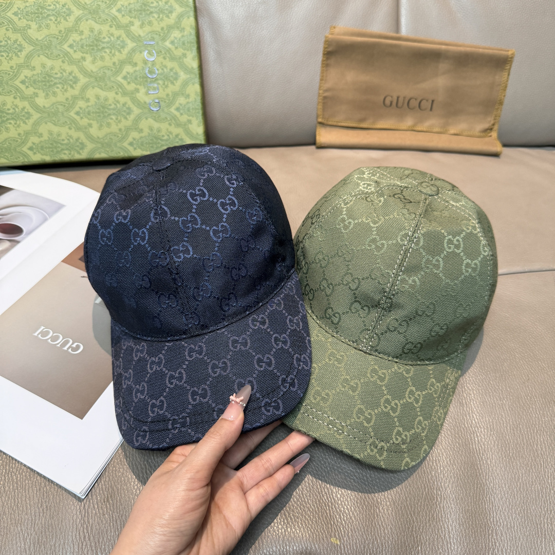 原单版本新色出货！配盒子布袋，Gucci(古奇)最新原单棒球帽，宽版织带。专柜1:1开模订制，最高版本，