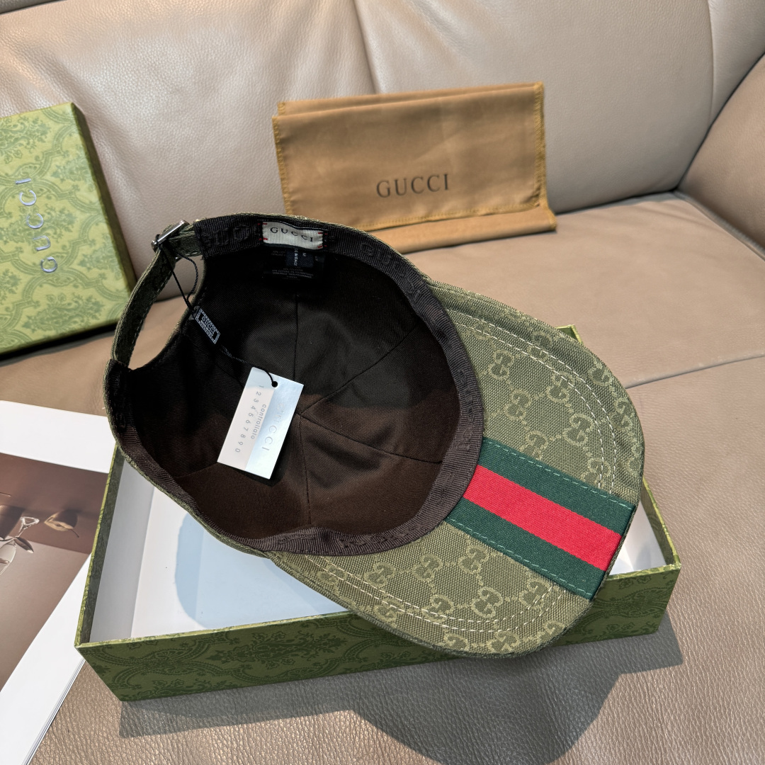 原单版本新色出货！配盒子布袋，Gucci(古奇)最新原单棒球帽，宽版织带。专柜1:1开模订制，最高版本，