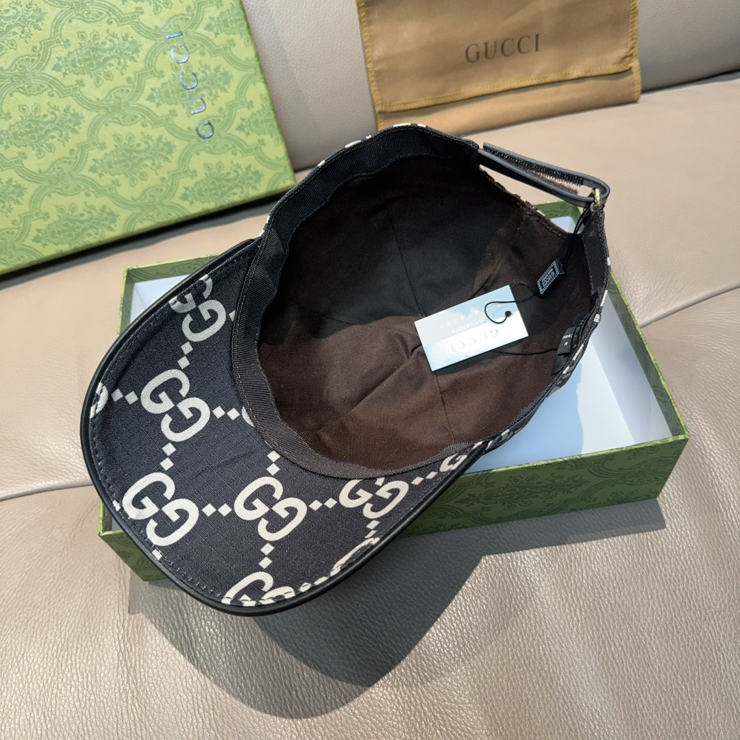 官网新款出货配包装布袋，Gucci古奇最新款原单棒球帽， 大双G，专柜1:1开模订制，完美对花，原版帆布