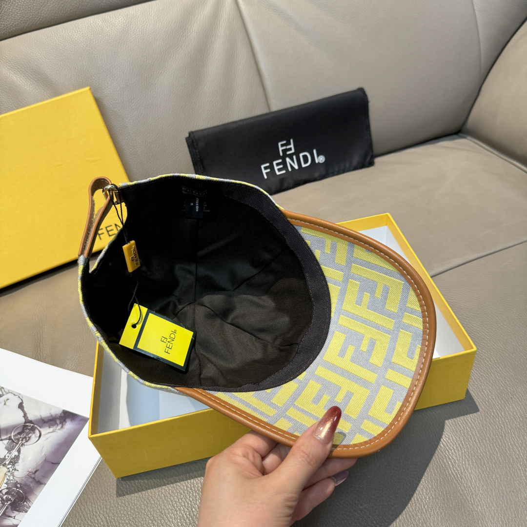 配盒子布袋，Fendi（芬迪）新款原单棒球帽， 双F提花，专柜常年热卖款，口碑极佳，1:1开模订制，原版