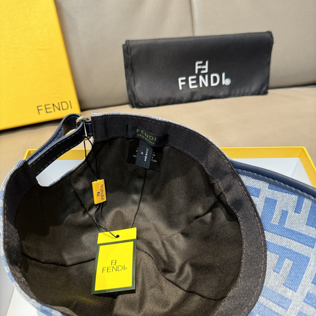 配盒子布袋，Fendi（芬迪）新款原单棒球帽， 双F提花，专柜常年热卖款，口碑极佳，1:1开模订制，原版