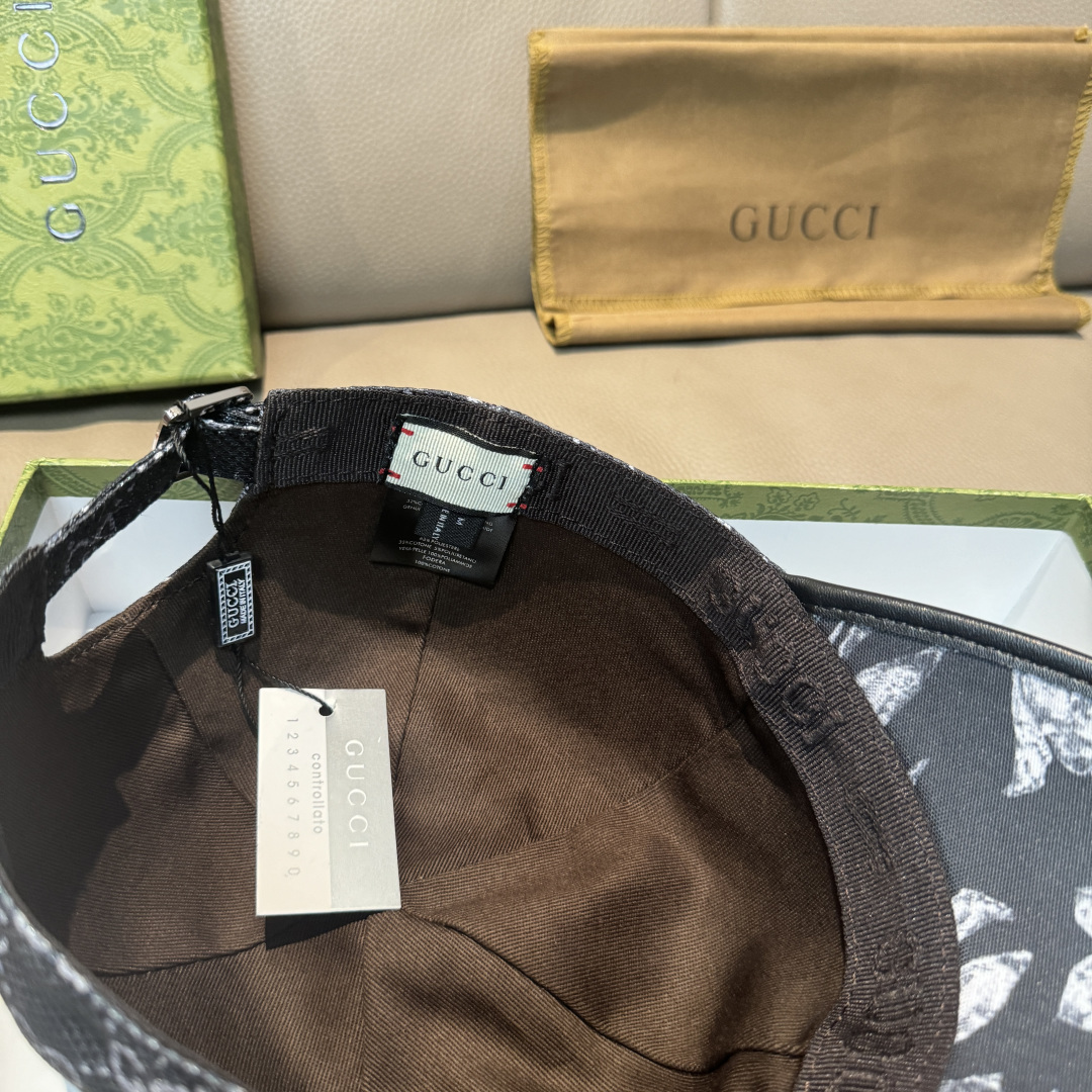 原单版本出货！配盒子布袋，Gucci(古奇)最新原单棒球帽，专柜1:1开模订制，最高版本，原版帆布料+头
