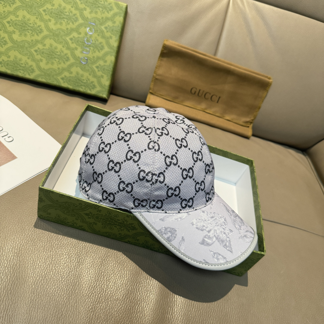 原单版本出货！配盒子布袋，Gucci(古奇)最新原单棒球帽，专柜1:1开模订制，最高版本，原版帆布料+头