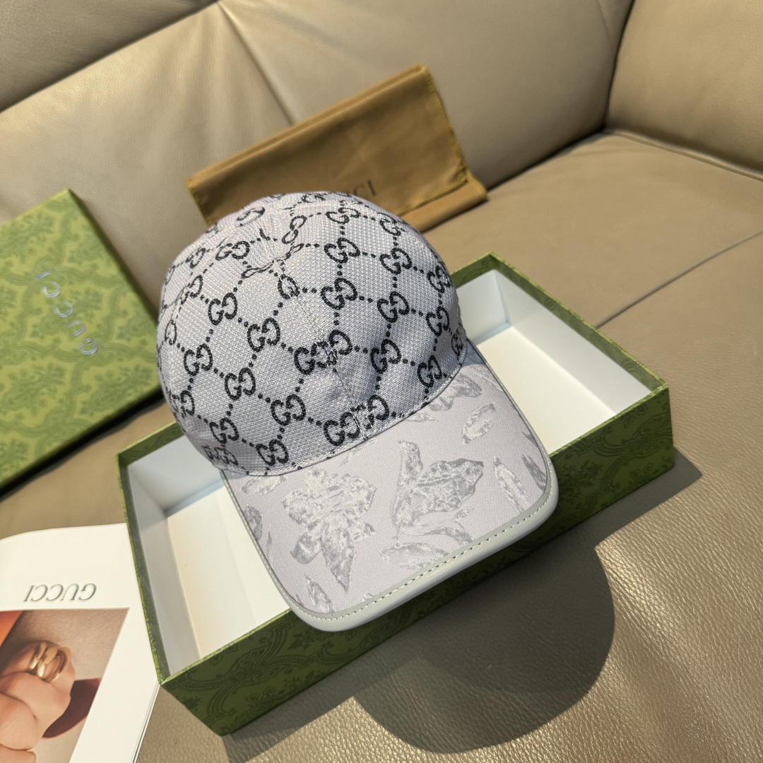 原单版本出货！配盒子布袋，Gucci(古奇)最新原单棒球帽，专柜1:1开模订制，最高版本，原版帆布料+头