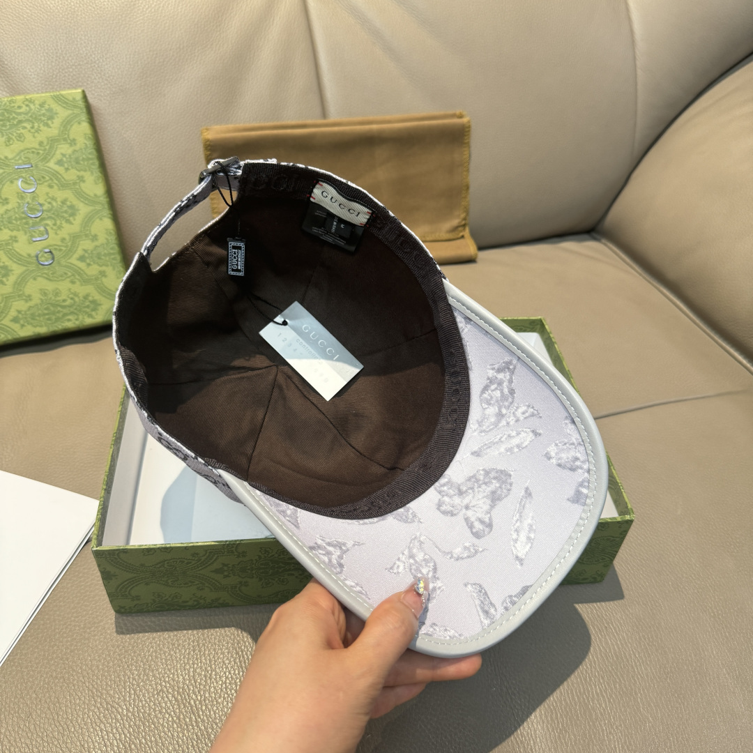 原单版本出货！配盒子布袋，Gucci(古奇)最新原单棒球帽，专柜1:1开模订制，最高版本，原版帆布料+头