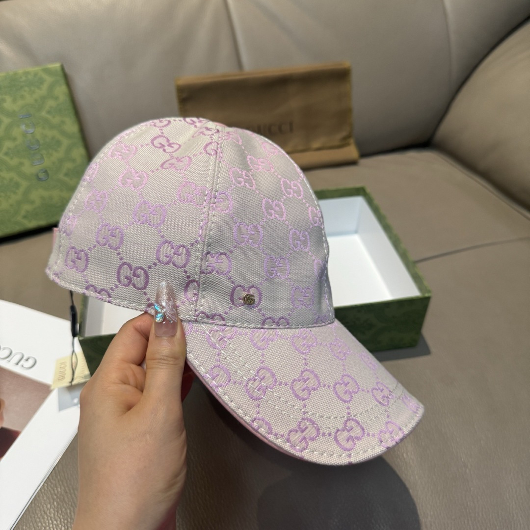 Gucci 配包装布袋 Gucci(古奇)新款 棒球帽 金属小双G 最新款 1:1开模订制