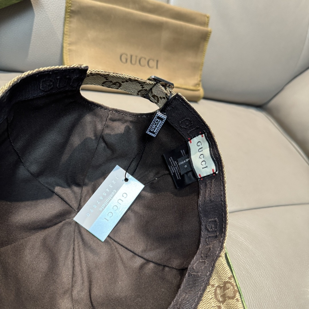 原单版本出货！配盒子布袋，Gucci(古奇)最新原单棒球帽，宽版织带。专柜1:1开模订制，最高版本，原版