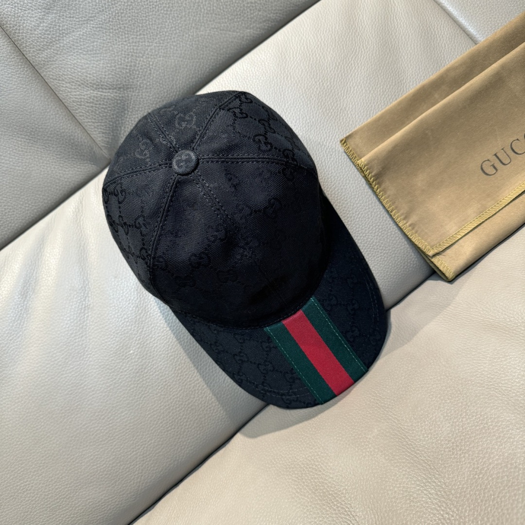 原单版本出货！配盒子布袋，Gucci(古奇)最新原单棒球帽，宽版织带。专柜1:1开模订制，最高版本，原版