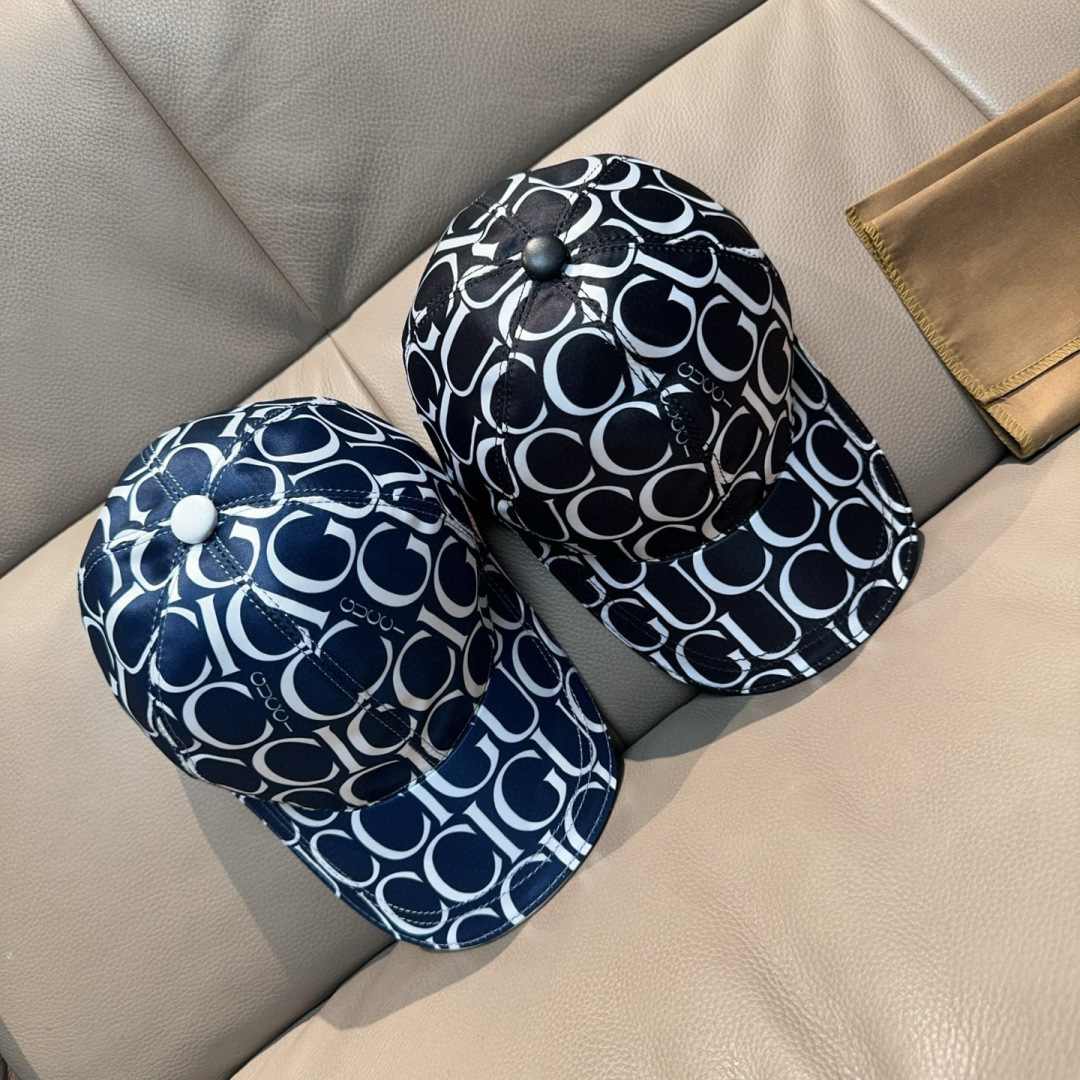 配盒子布袋，Gucci(古奇)新款原单棒球帽， GUCCI丝印，专柜1:1开模订制，原版帆布料+头层牛皮