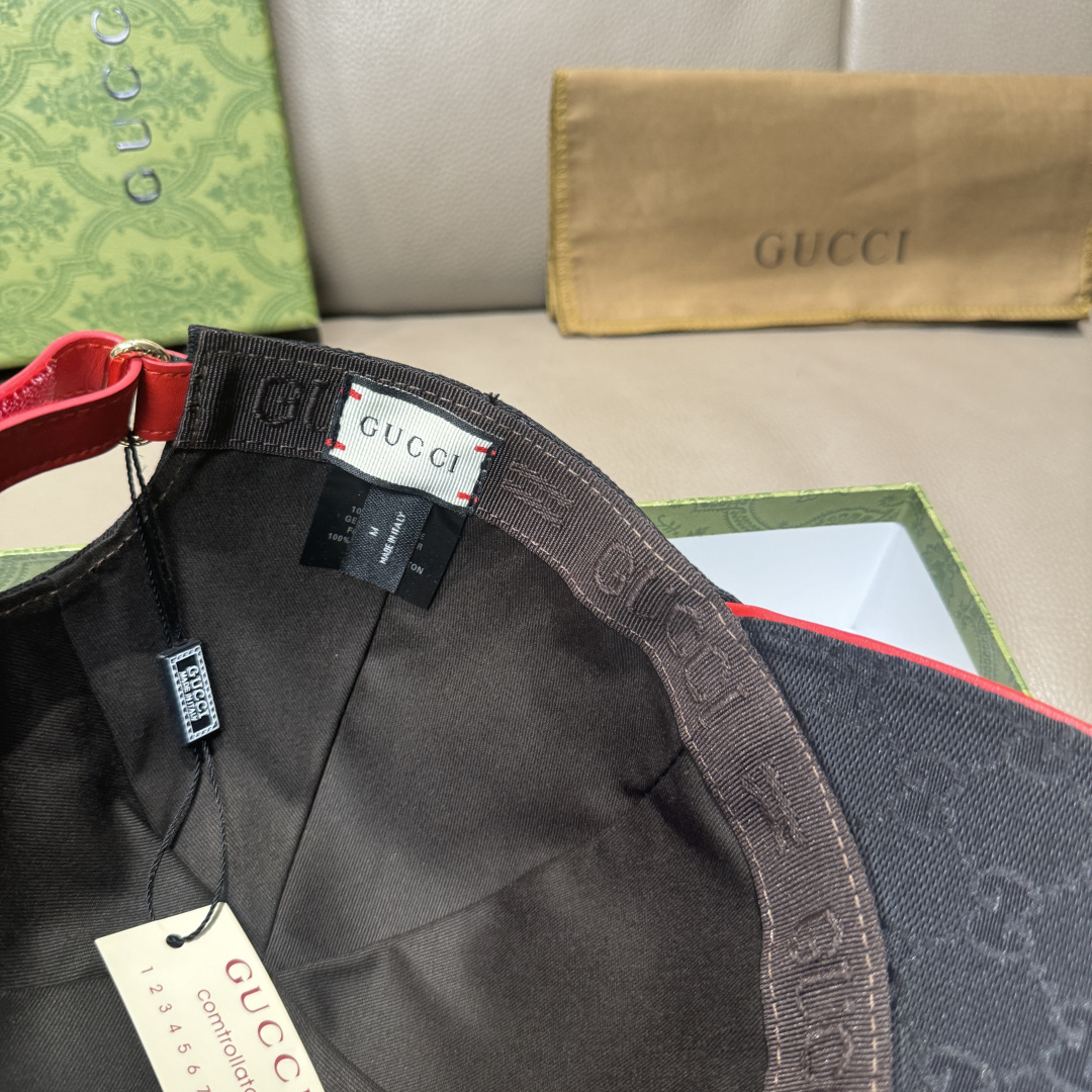 配包装布袋，Gucci(古奇)新款原单棒球帽， 金属双G，专柜最新款，1:1开模订制，正版开模五金，原版