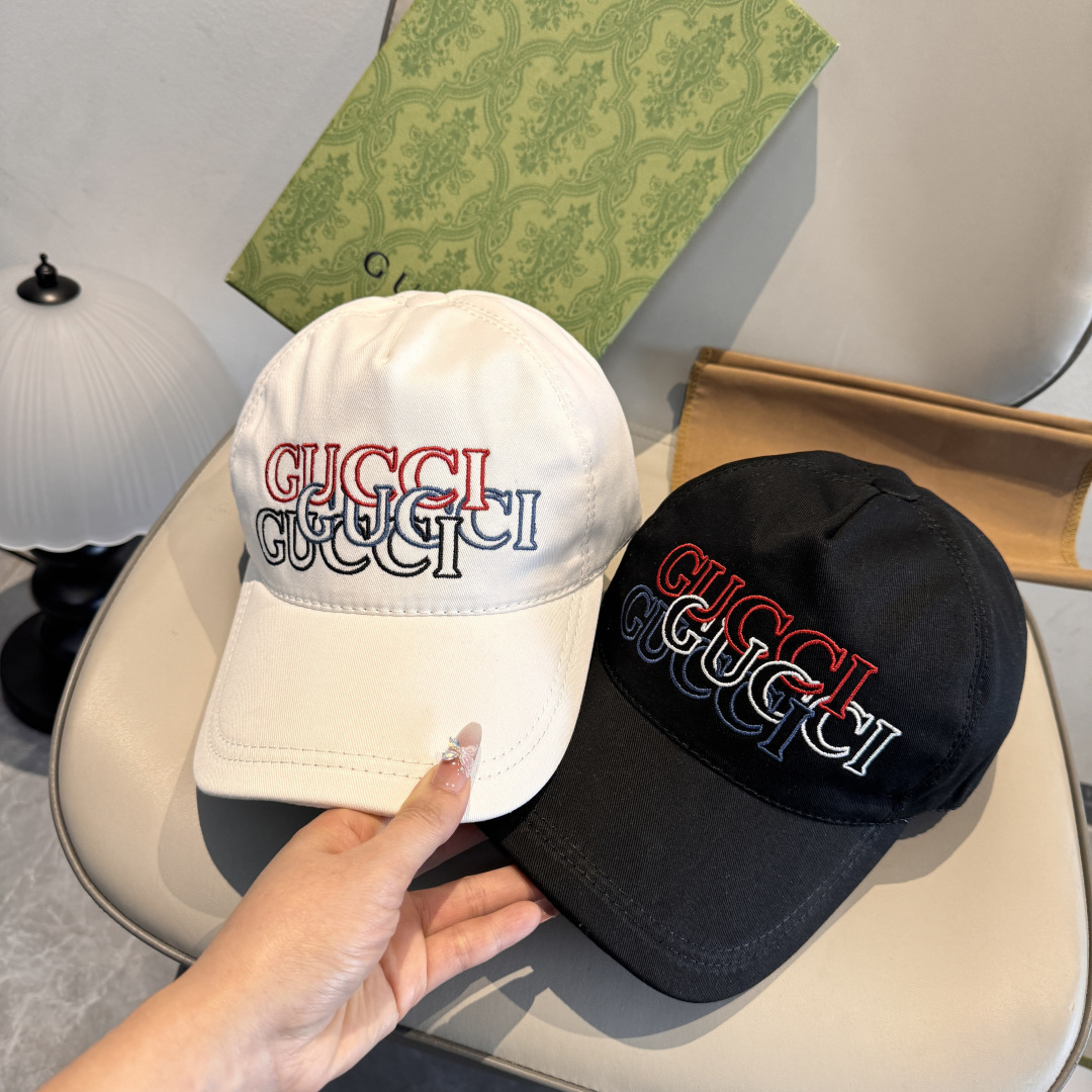配盒子布袋，GUCCI古奇专柜新款原单棒球帽，1:1开模订制，立体刺绣，精致无暇！100%纯棉面料，原厂