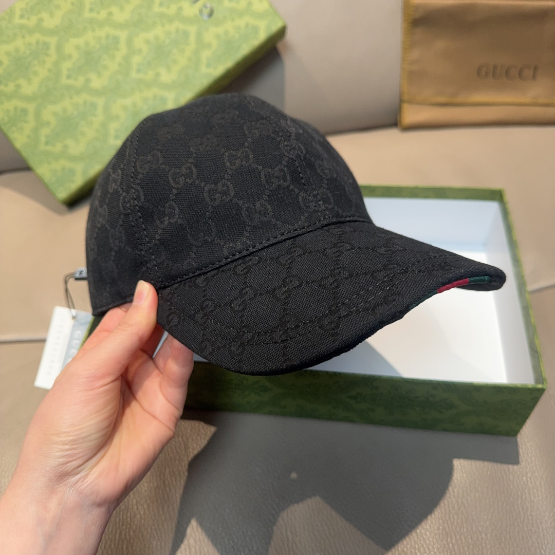 原单版本出货！配盒子布袋，Gucci(古奇)最新原单棒球帽，宽版织带。专柜1:1开模订制，最高版本，原版