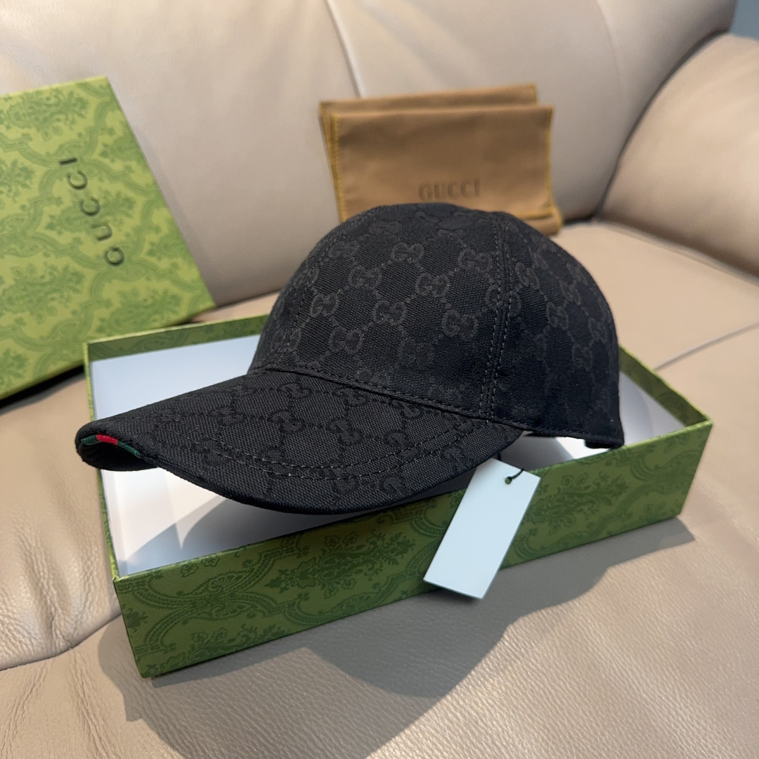 原单版本出货！配盒子布袋，Gucci(古奇)最新原单棒球帽，宽版织带。专柜1:1开模订制，最高版本，原版