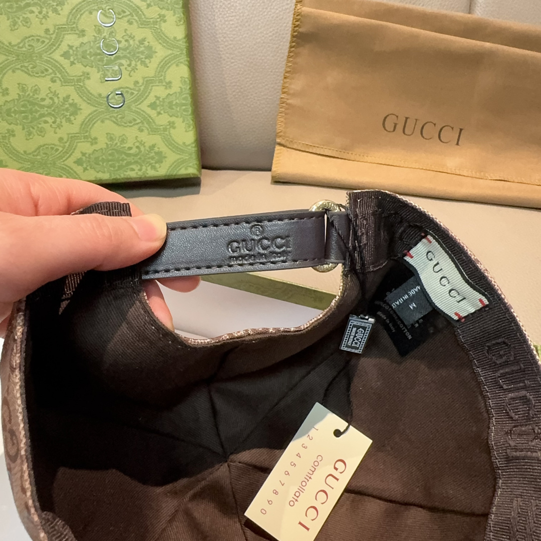 原单版本出货！配盒子布袋，Gucci(古奇)最新原单棒球帽，宽版织带。专柜1:1开模订制，最高版本，原版