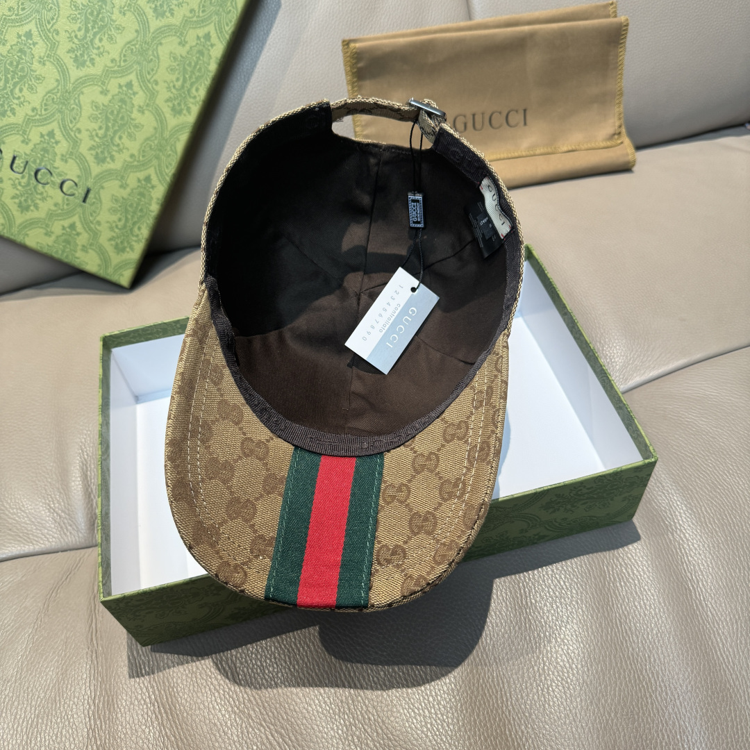 原单版本出货！配盒子布袋，Gucci(古奇)最新原单棒球帽，宽版织带。专柜1:1开模订制，最高版本，原版