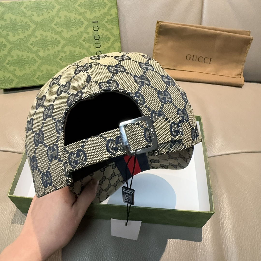 原单版本出货！配盒子布袋，Gucci(古奇)最新原单棒球帽，宽版织带。专柜1:1开模订制，最高版本，原版