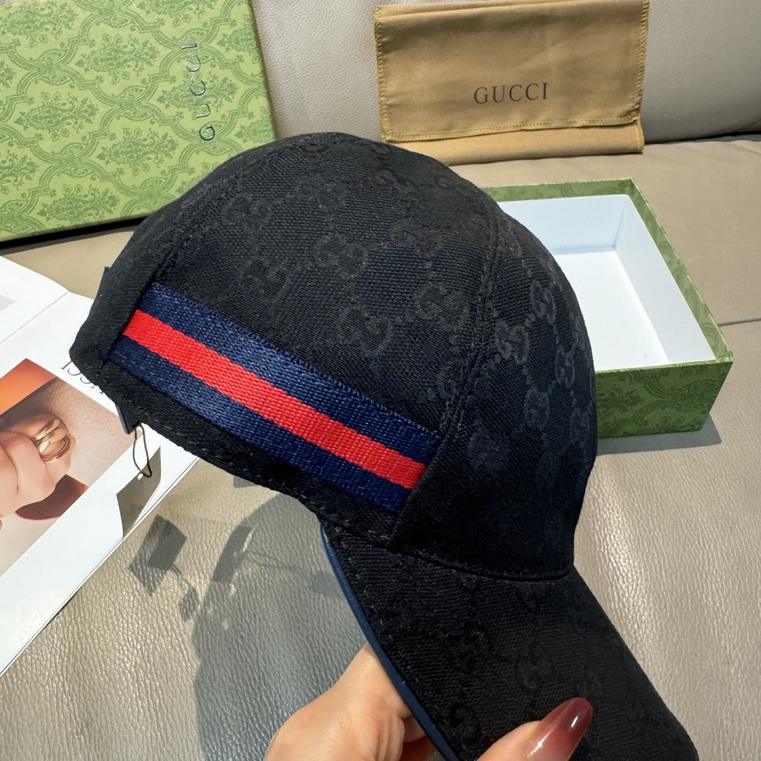 万年经典款新色出货！配盒子布袋，Gucci(古奇)经典原单棒球帽😍😍专柜1:1开模订制，最高版本，原版帆