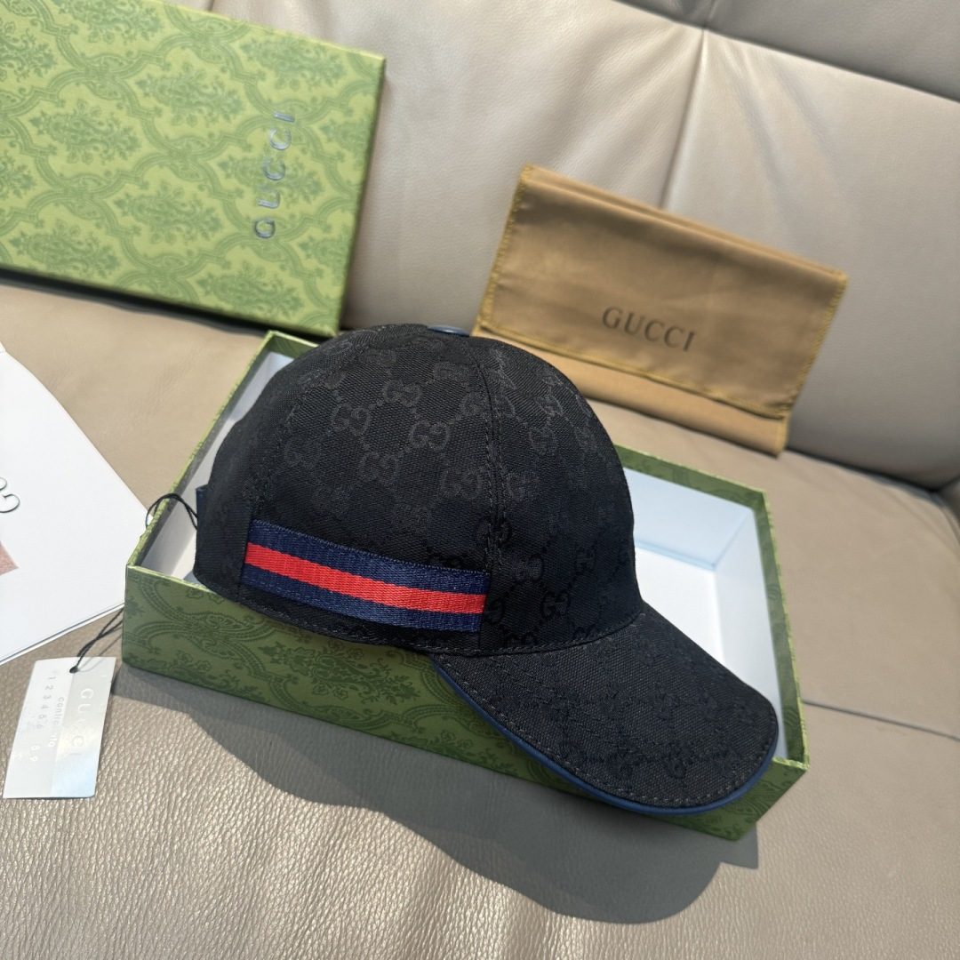 万年经典款新色出货！配盒子布袋，Gucci(古奇)经典原单棒球帽😍😍专柜1:1开模订制，最高版本，原版帆