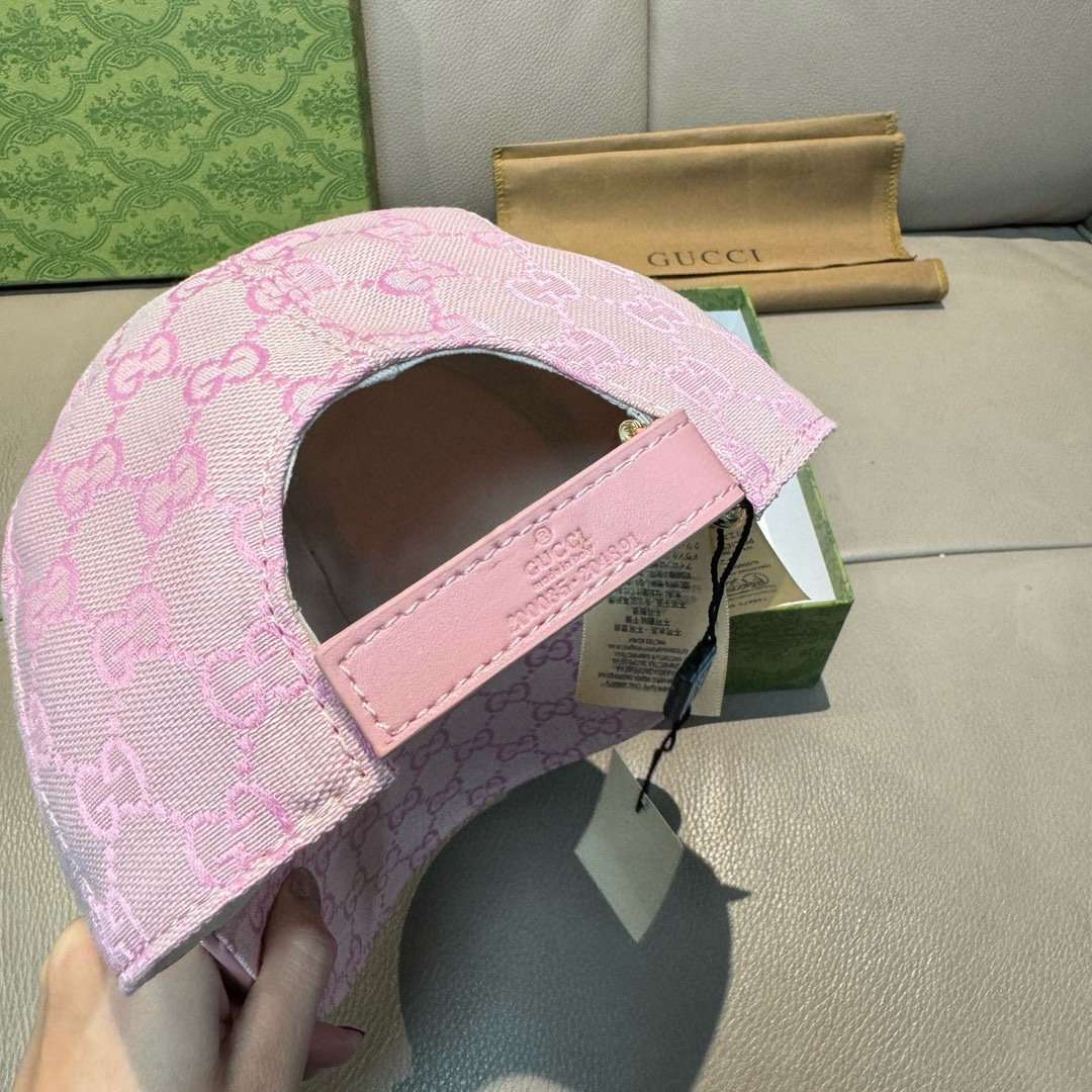 配包装布袋，Gucci(古奇)新款原单棒球帽， 金属小双G，专柜最新款，1:1开模订制，正版开模五金，原