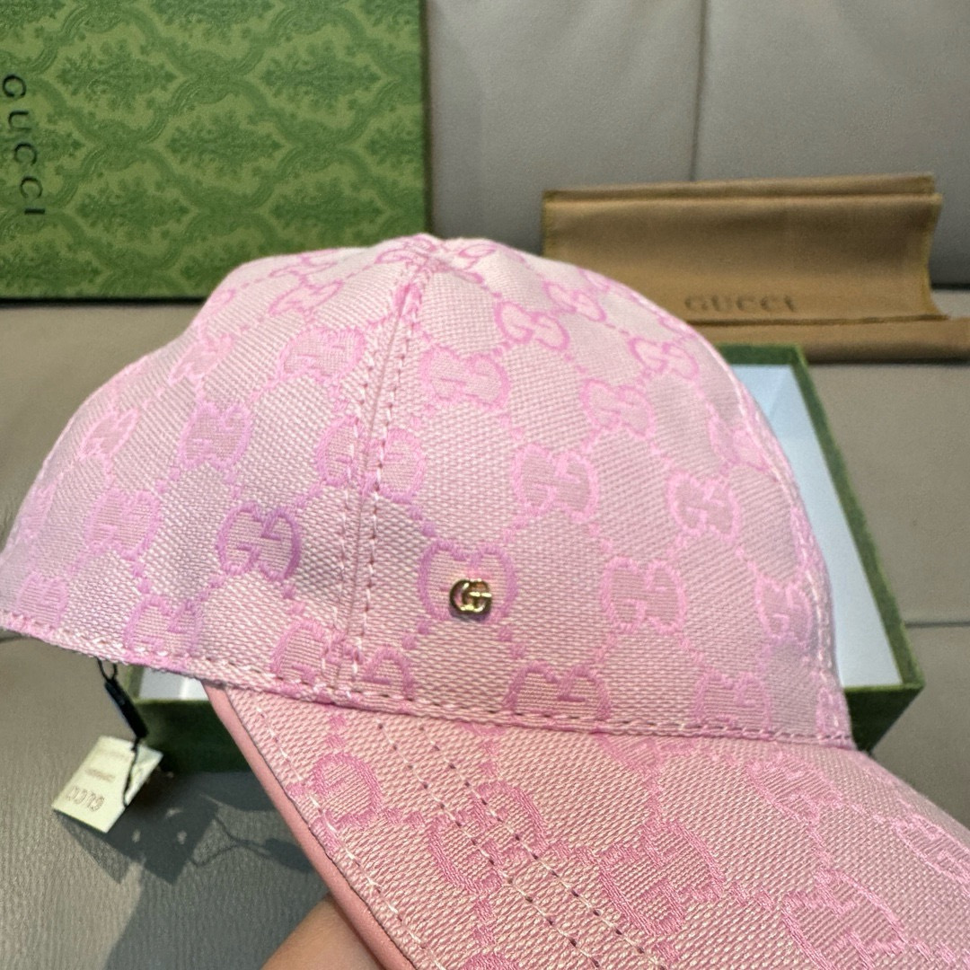 配包装布袋，Gucci(古奇)新款原单棒球帽， 金属小双G，专柜最新款，1:1开模订制，正版开模五金，原
