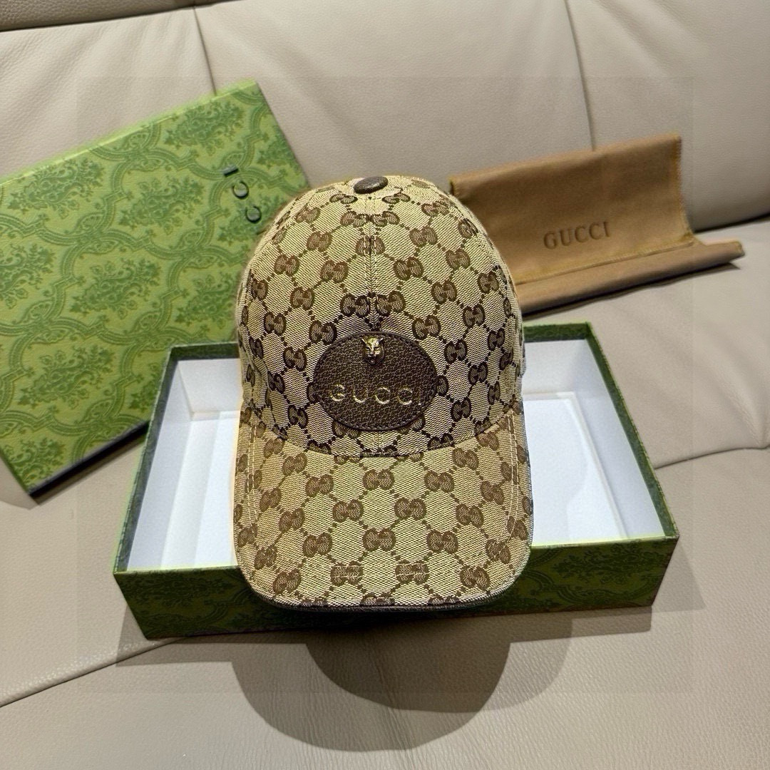 配包装布袋，Gucci(古奇)新款原单棒球帽， 小虎头，专柜最新款，1:1开模订制，正版开模五金，原版帆