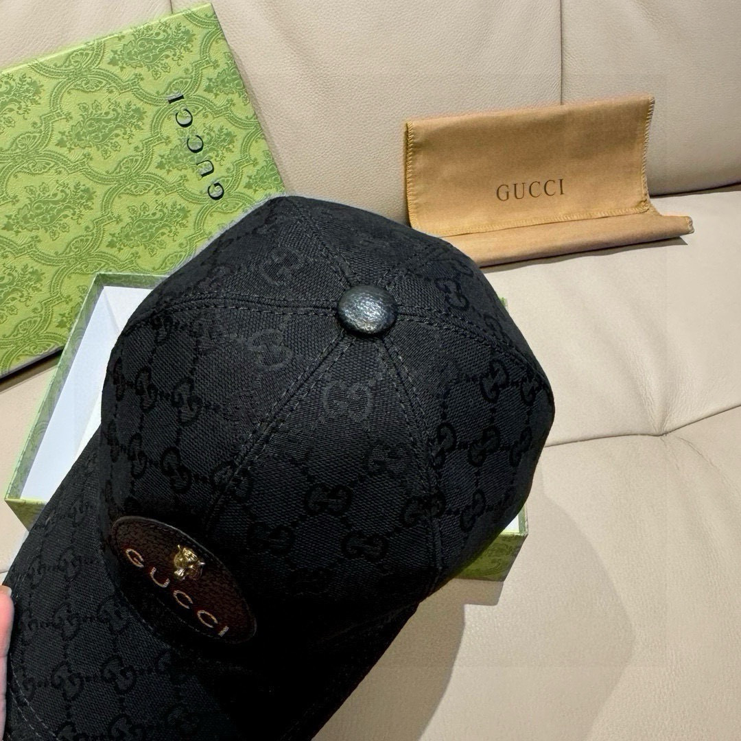 配包装布袋，Gucci(古奇)新款原单棒球帽， 小虎头，专柜最新款，1:1开模订制，正版开模五金，原版帆