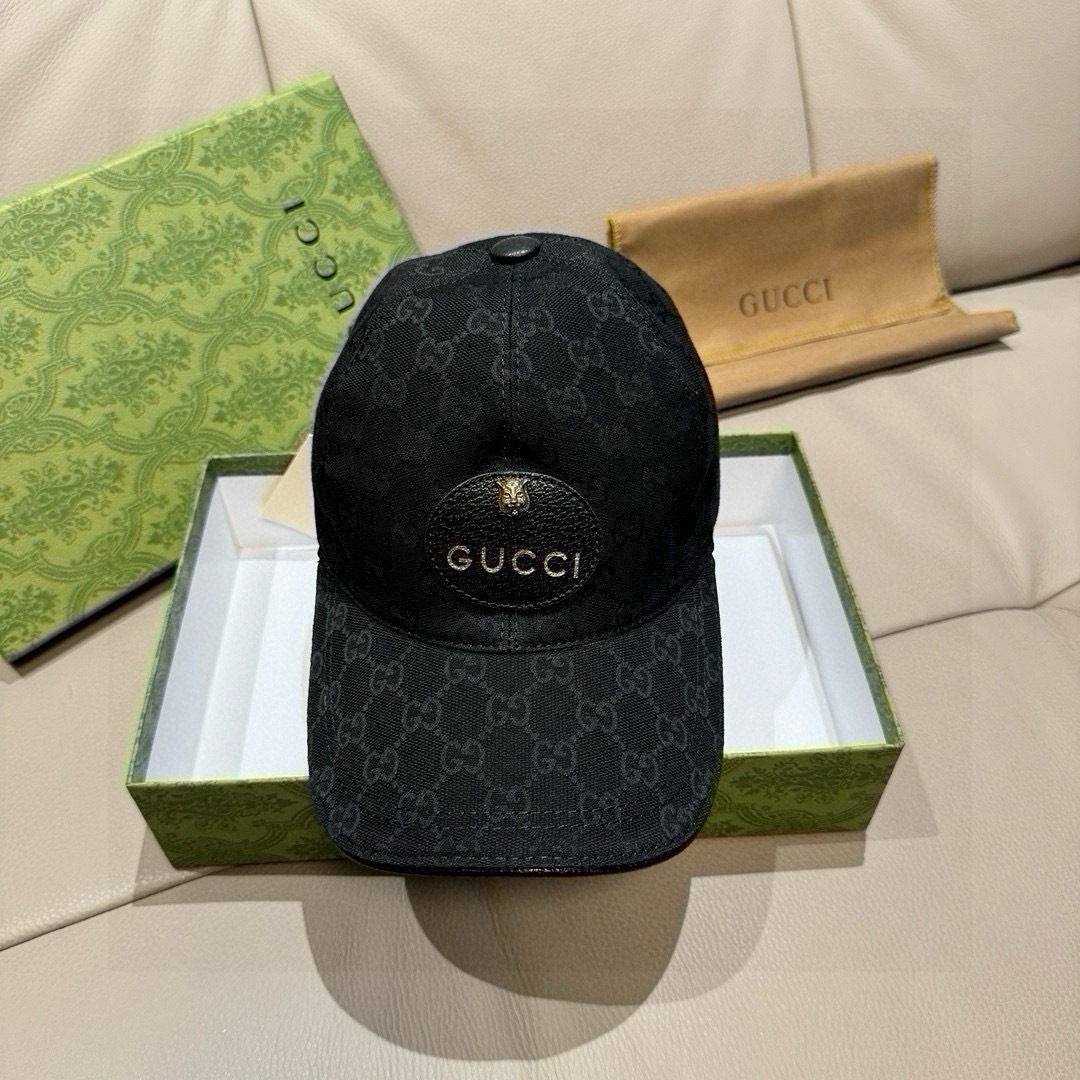 配包装布袋，Gucci(古奇)新款原单棒球帽， 小虎头，专柜最新款，1:1开模订制，正版开模五金，原版帆
