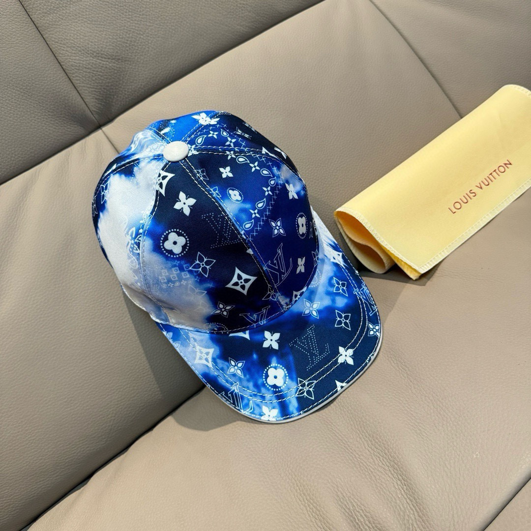 配盒子布袋，LV路易威登新款原单棒球帽，lv丝印，1:1开模订制，原版丝印绸缎面料+头层牛皮，时尚帅气质