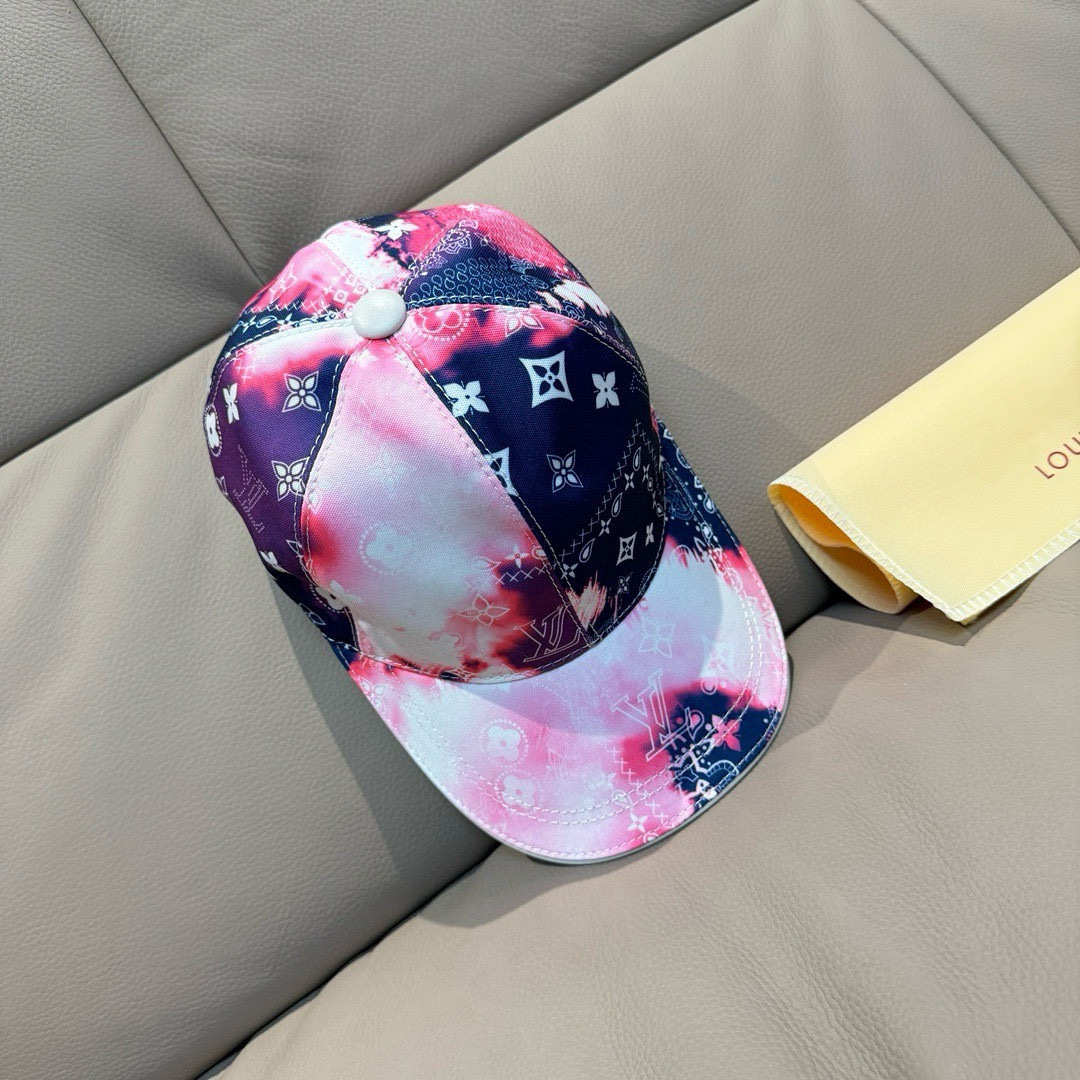 配盒子布袋，LV路易威登新款原单棒球帽，lv丝印，1:1开模订制，原版丝印绸缎面料+头层牛皮，时尚帅气质