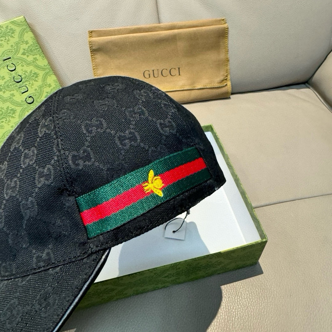 万年经典款出货！配盒子布袋，Gucci(古奇)经典原单棒球帽😍😍小蜜蜂，专柜1:1开模订制，最高版本，原
